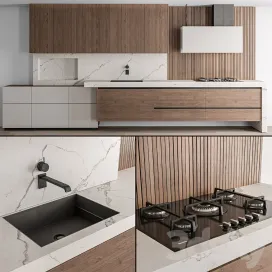 Kitchen Modern White Wood 2